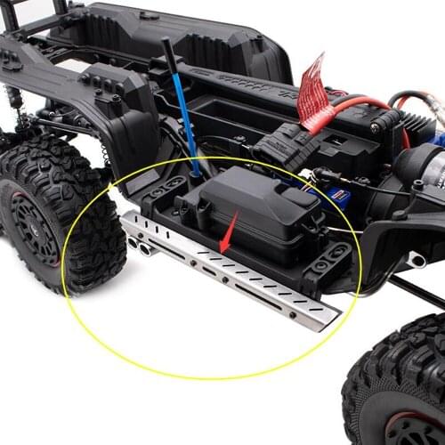 Rc Crawler Toy Car Chassis Pedal Metal Guard For 1/10 Scale Remote Control Car Traxxass TRX-6 G63 6*6 Frame Parts & Accessories