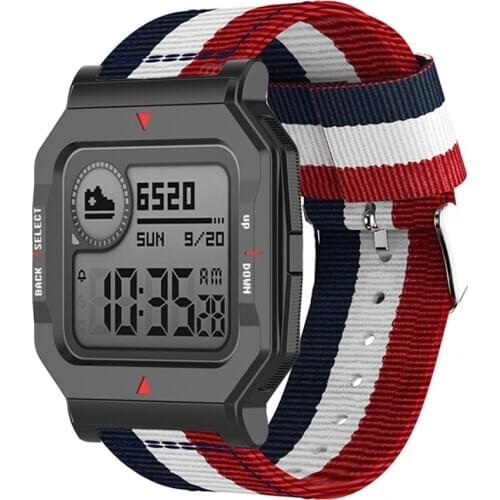 Canvas Strap For Xiaomi Huami Amazfit Neo/Bip S Smart Watch Band 20MM Replaceable Wristbands For Amazfit GTS/GTR 42MM Correa