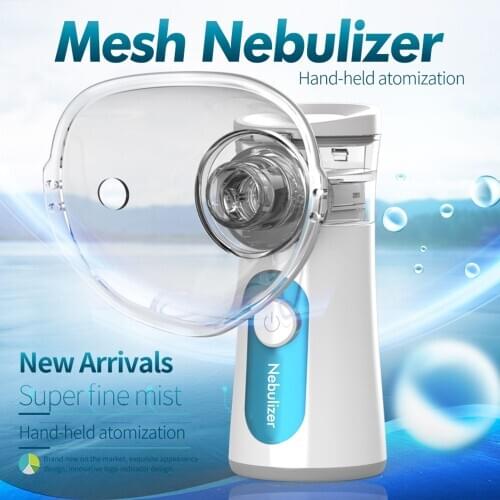 Handheld Nebulizer Atomizer Microporous Mesh Nebulizer Household Mute Portable Atomizing Sprayer Electric USB Nebulizer Machine