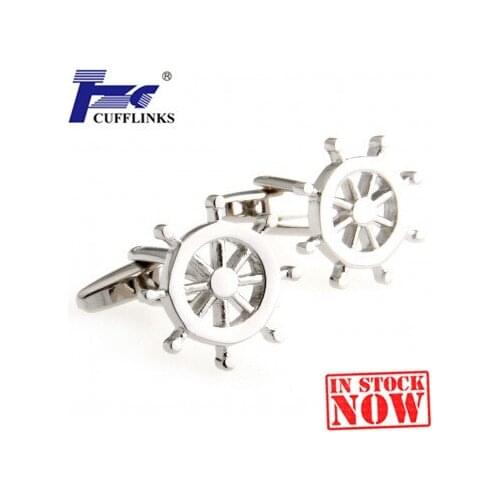 Siver Wheel Cufflink Cuff Link 2 Pairs Free Shipping Promotion