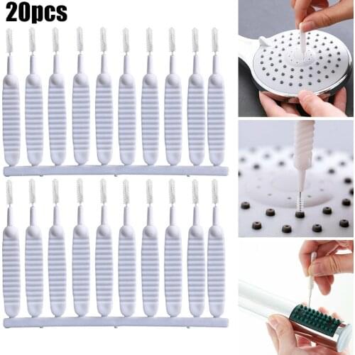 20PCS Gap Plastic Metal Nylon Cleaning Brush Hole Anti-clogging Cleaning Brush For Shower Head Holes Cleaning Tools