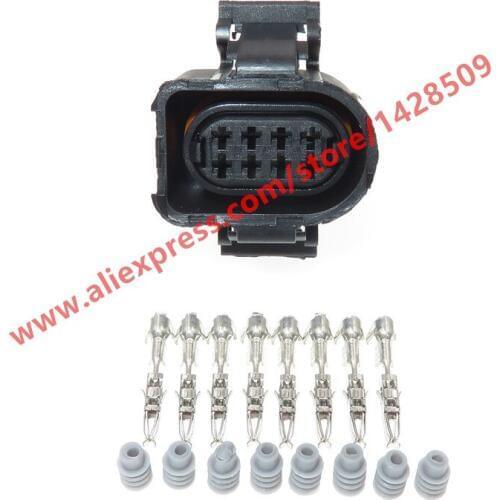 5 Sets 8 Pin 1.5mm Waterproof Auto Throttle Plug Female Electrical Connector For VW Audi 3A0973714 3A0 973 714