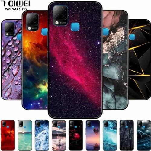 Silicone Cover For Infinix Hot 10T Case Black Silicone Soft Coque for infinix Hot 10S NFC Phone Cases Hot10S 10 S Hot10T TPU