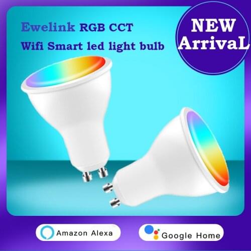 Smart Light Bulb Gu10 WIFI 4W Ewelink App Control Timing Bulb Multicolor Dimmable led Lamp support Alexa Google alice smart home