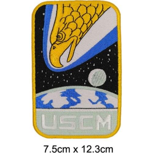 USCM Horror Movies Iron On Patches Of Clothing Letter Accessories Fabric Stickers Embroidery Wholesale