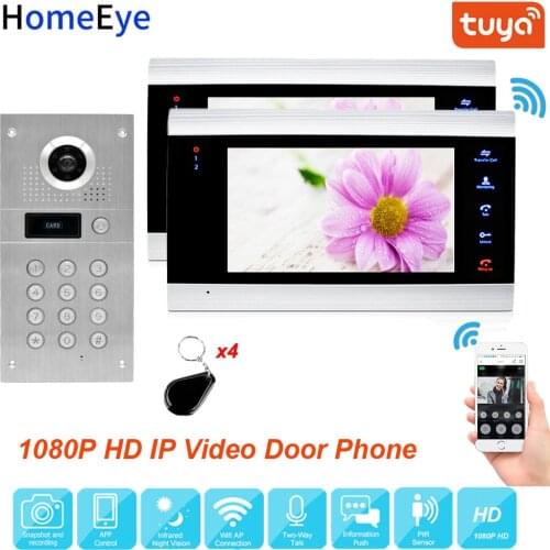Waterproof WiFi IP Video Door Phone Video Intercom Password Door Access Control System Tuya App Remote Control Motion Detection