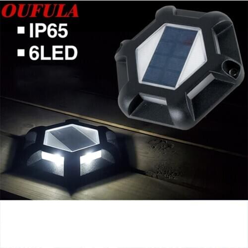 WPD Outdoor Underground lamp Solar High Pressure Waterproof Deck Light Round Street Light 4LED