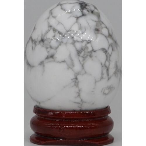 34*44MM White Howlite Turquoise Egg Natural Stone Crystal Mineral Healing Ball Home decoration accessory Kegel Massage Yoni Egg