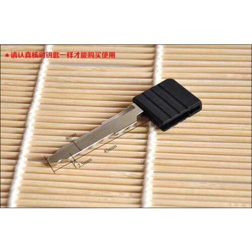 Replacement Uncut Emergency Insert Smart Key Blade For Mazda M6 RX8 CX-7 Smart Card key 50PCS/lot