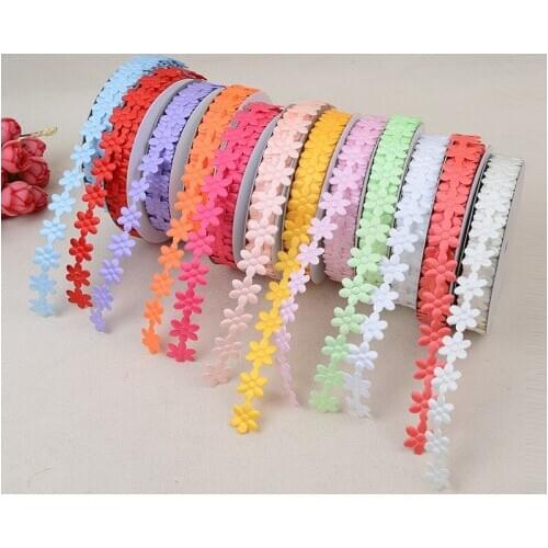 2cm*20Yard Sunflower polyester lace trim for Handicraft Gift Decoration DIY Clothing Accessories