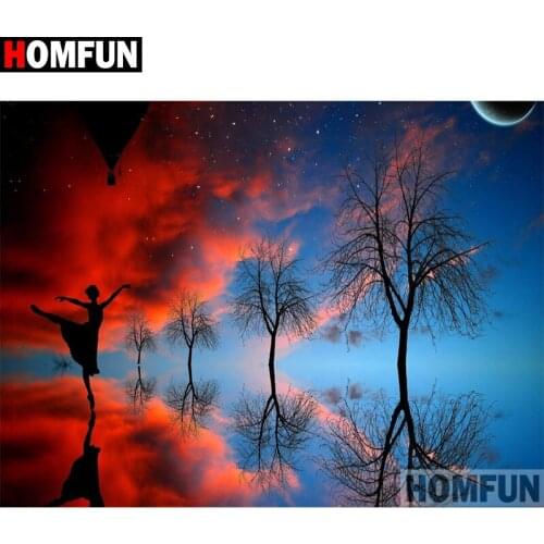 HOMFUN Full Square/Round Drill 5D DIY Diamond Painting "Beauty scenery" Embroidery Cross Stitch 5D Home Decor Gift A17485