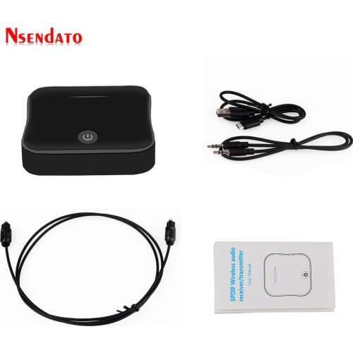 3.5mm Bluetooth 5.0 Audio Stereo Receiver Transmitter Adapter Digital Optical TOSLINK SPDIF For Android Headphone Tablet Speaker