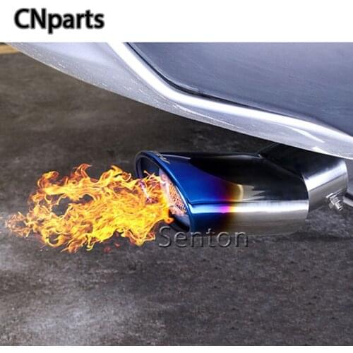 Auto Parts 1PCS Stainless steel Automobiles Car Exhaust Pipe Muffler Tips Carbon Fiber For HONDA CRV CR-V 2012 2013 2014 2015