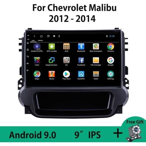 Android 9.0 WIFI Car Radio Multimedia Video Player For Chevrolet Malibu 8 2012 2013 2014 Stereo GPS Navi 2Din BT Carplay 9" IPS