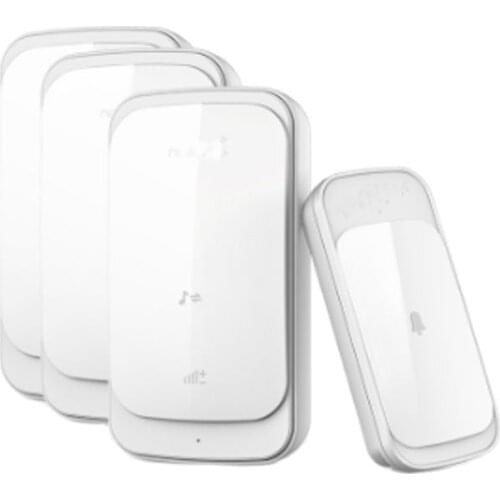 3 receivers option IP44 waterproof emitter 280-350meters UK style ring door bell ring touch panel doorbell wireless door bell