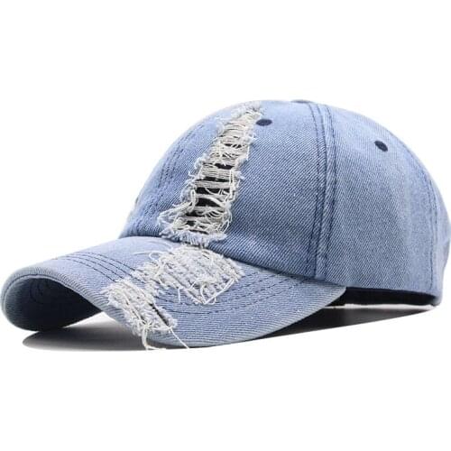 2021 Fashion New Baseball Cap Men Women Spring Summer Outdoor Leisure Denim Snapback Hip Hop Hats Hole Cowboy Sport Trucker Hat