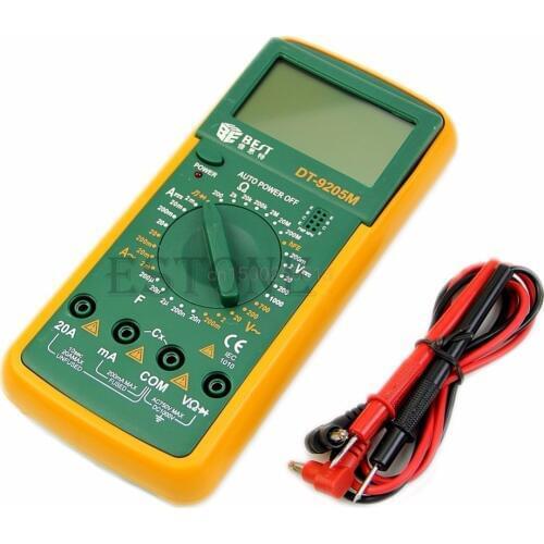 DT9205M Digital Multimeter Voltmeter Ohmmeter Ammeter Capacitance Tester