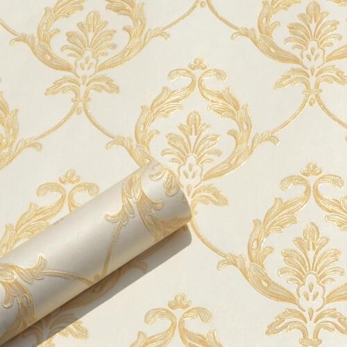 Floral Style Classic European Wall Paper Roll 3d Mural Embossed Wallpapers For Living Room Bedroom Walls Contact Paper