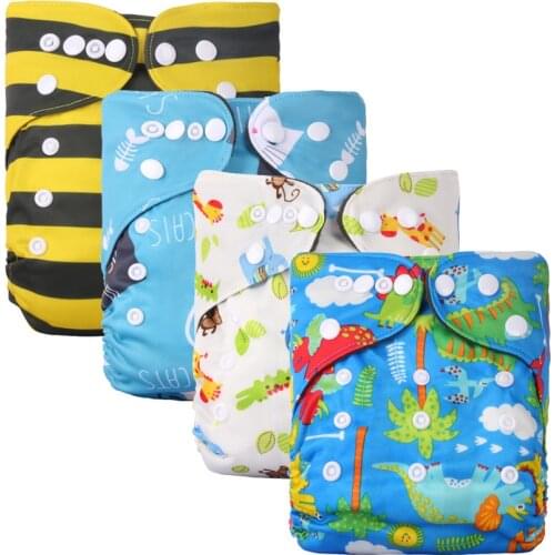 Baby Bamboo Charcoal Diaper Washable and Reusable Pocket Cloth Diaper Eco-Friendly Cover Pocket Nappy 2021 Dropshipping