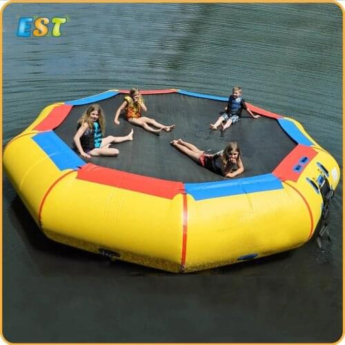Hot sale giant inflatable floating water toys inflatable water trampoline