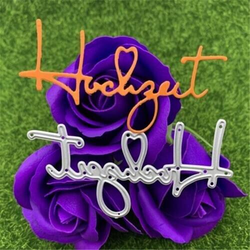 English letter love confession symbol hand embossed DIY album scrapbook greeting card decoration metal cutting mold