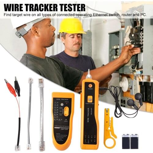 Multifunctional Network Cable Tester RJ45 RJ11 Wire Ethernet Tracer Remote Toner Tool With Bag Probe Audio Tone Tracker Home