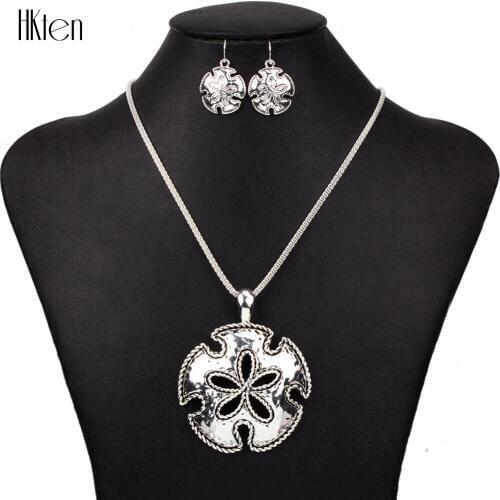 MS1504435 Fashion Wholesale Senddollar Jewelry Sets High Quality Necklace Earring Sets Silver Plated Party Gifts