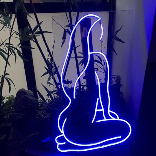 Neon Light Custom Sexy Signs For Pub Bar Bedroom Club Sexy Girls Body Art decor Wall Hanging Modern Women Flex Led Neon Top