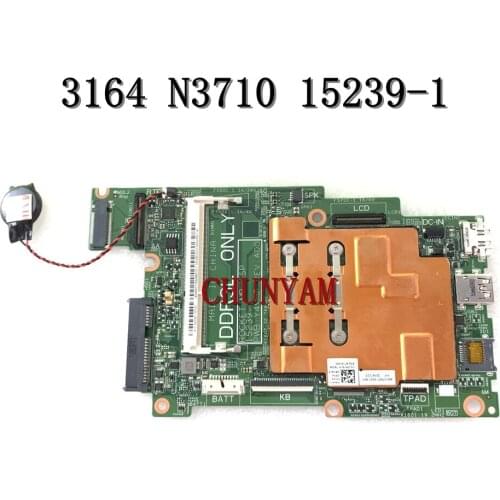 NEW 15239-1 Y4VMP N3710 CPU FOR Dell Inspiron 11 3164 3162 Laptop Notebook Motherboard CN-0FK63J FK63J Mainboard 100% tested