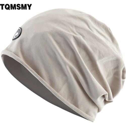 TQMSMY Solid Color Skullies Beanies Spring Summer Thin Soft Beanie Hats Outdoor Breathable Bonnet Gorras Men Hip Hop Hat TME180