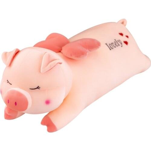 60cm-110cm Angel pig pillow plush toys Interesting originality Pillow soft lovely delicate boy girl birthday present Gifts for c