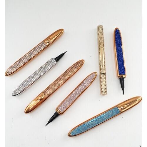 Eyeliner Lash Glue Pen Black Clear Eyeliner Lash Glue Adhesive 2 in 1 Waterproof Free DHL Shipping