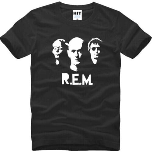 Pop Rock Band R.E.M. Printed Mens Men T Shirt T-shirt Fashion Summer New Short Sleeve Cotton Tshirt Tee Camisetas Masculina Hot