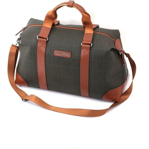 Women Khaki Waterproof Soft Travel Hand and Duffle Bag, Artificial Materiel Business Trip, Gym, Daily Use %100 Woven Lined