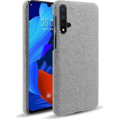 Cloth Cases For Huawei Nova 5 Case Slim Retro Cloth Hard Phone Cover For Huawei Nova 5 5i Nova5 Nova5i 5 i Funda Coque Capa