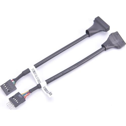 USB 3.0 20Pin Male to Motherboard USB 2.0 9 Pin Female Converter Cable Adapter