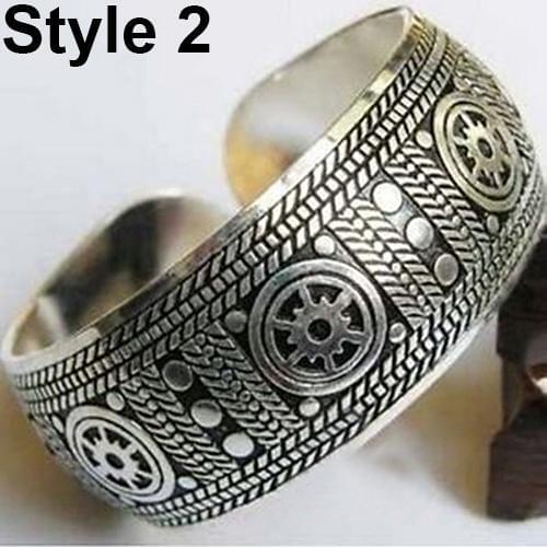 Vintage Tibetan Silver Elephant Carved Open Bangle Cuff Wide Bracelet Jewelry New Chic Vintage
