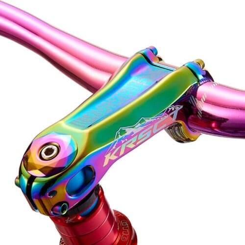 KRSEC aluminum alloy bicycle stem road mountain bike stems 20 degree 31.8*80/90/100mm bike stems clolorful bike parts