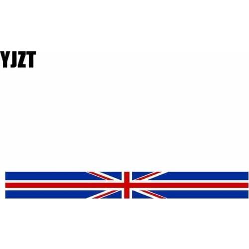 YJZT 16CM*1.8CM Creative Kingdom UK Flag Car Sticker Accessories Body Decal 6-0561