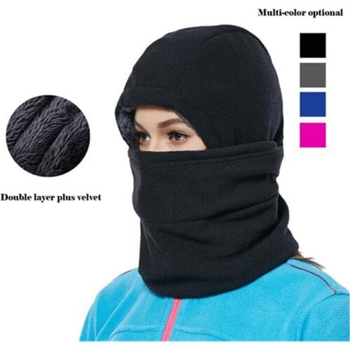 2020 Winter Cycling Hat Motorcycle Balaclava Ski Bike Bicycle Full Face Mask Cap Fleece Scarf Hood Cover Cycling Hat