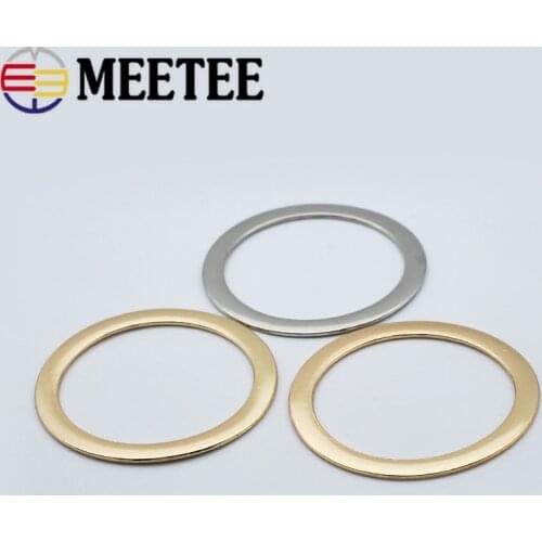 2/4pcs 50mm Metal Flat O Ring Bag Handle Buckles Women Handbag Strap Clothes Decorative Clasp Loop DIY Hardware Accessories