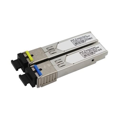 5 PCS 1.25Gb/s SFP Transceiver Single Fiber Singlemode 3km 1310nm SC DDM,Free Shipping