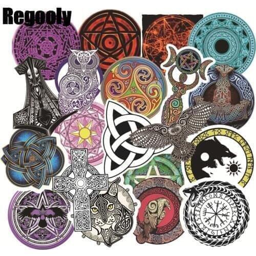 50pcs Vikings Runes symbols Scrapbooking Stickers Packs Skateboard Luggage Motorcycle Guitar Graffiti Kids decals pasters gifts