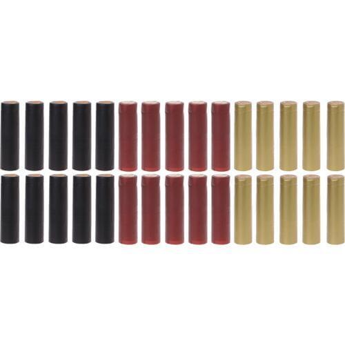 60mm High Wine Bottle Heat Shrink PVC Capsules for Wine Cellar or , 100pcs Pack, 3 Colors Available