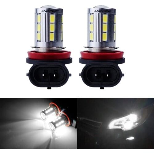 ANGRONG 2x H8 H11 Bulb 21 SMD LED Fog Head Daytime Running Light White