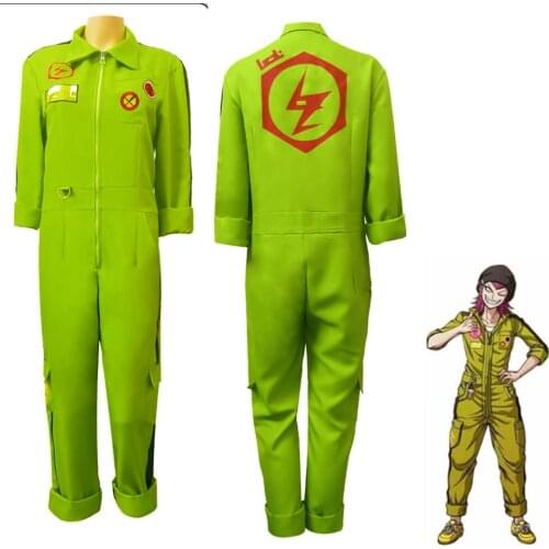 Anime Cosplay Super DanganRonpa2 Kazuichi Souda Cosplay Costume Full Set Outfit Men Women Jumpsuit Halloween Costumes for Men