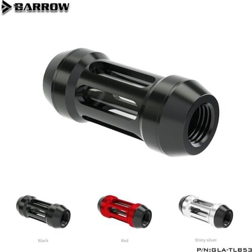 Barrow Water Cooling Filter (Composite Plate), Dual Female G1/4", Black Silver White 11 Colors GLA-TLB53