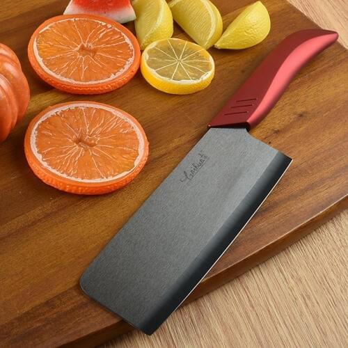 Free Shipping BAIYUE 6.5" Kitchen Ceramic Black Blade Professional Chef Slicing Meat Vegetable Cutting Knives Household Cleaver