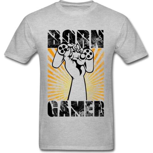 Born Gamer T-Shirt Discount Tshirt Man GG T Shirts Casual Cotton Clothes Vintage Letter Print Summer Tops Tees Wholesale