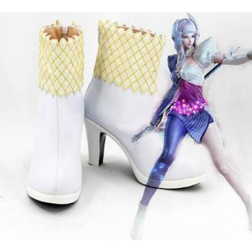 Ancient Elf Aion Cosplay Boots Shoes Anime Party Cosplay Show Boots Custom Made for Adult Women High Heel Shoes